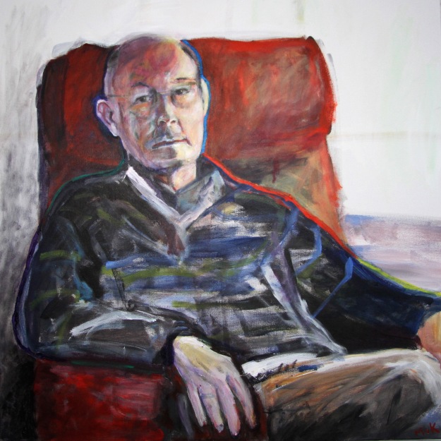 2011 Mijn Vader - Acryl op katoen 70 x70 cm